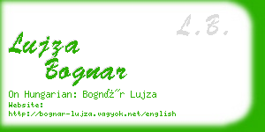 lujza bognar business card